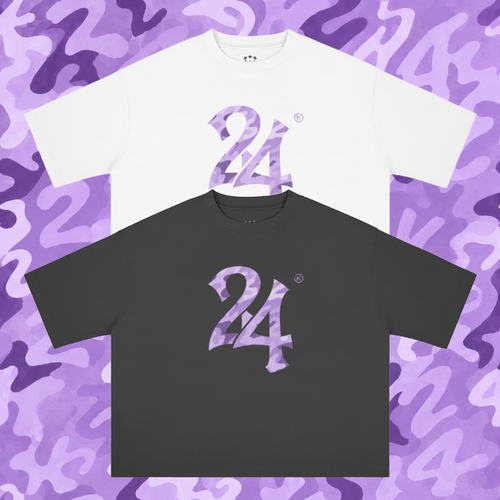 24 Camo Violet – t-shirt streetwear 24K!
